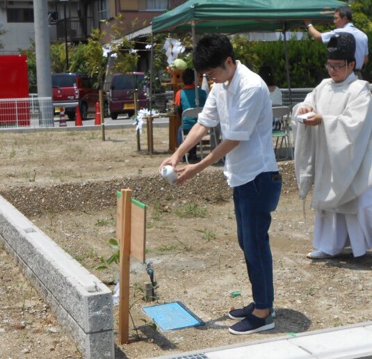 祝ご契約・地鎮祭　欠町ガーデンA棟　M様邸