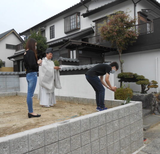 祝地鎮祭　真伝ガーデンⅡL棟　H様邸