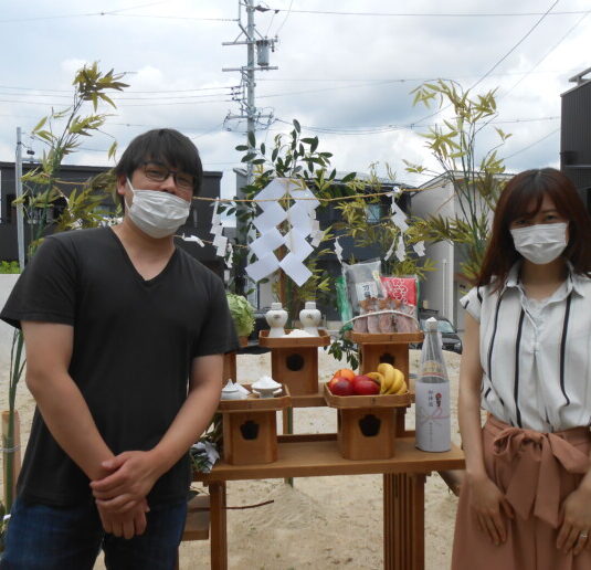 祝ご契約・地鎮祭　真伝ガーデンⅡD棟　T様邸