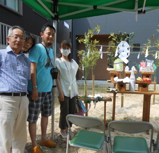 祝ご契約・地鎮祭　真伝ガーデンⅡ　A棟　K様邸