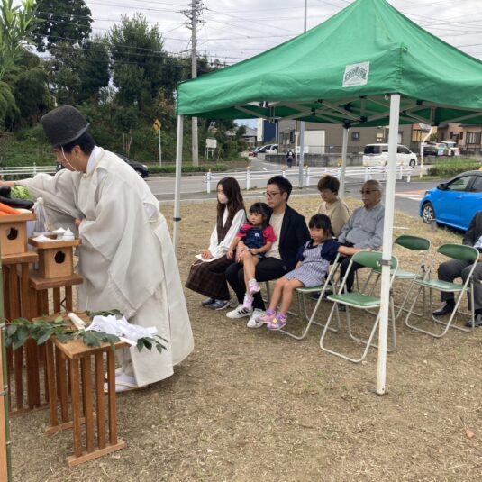 祝ご契約・地鎮祭　桜井ガーデンＢ棟　Ａ様邸